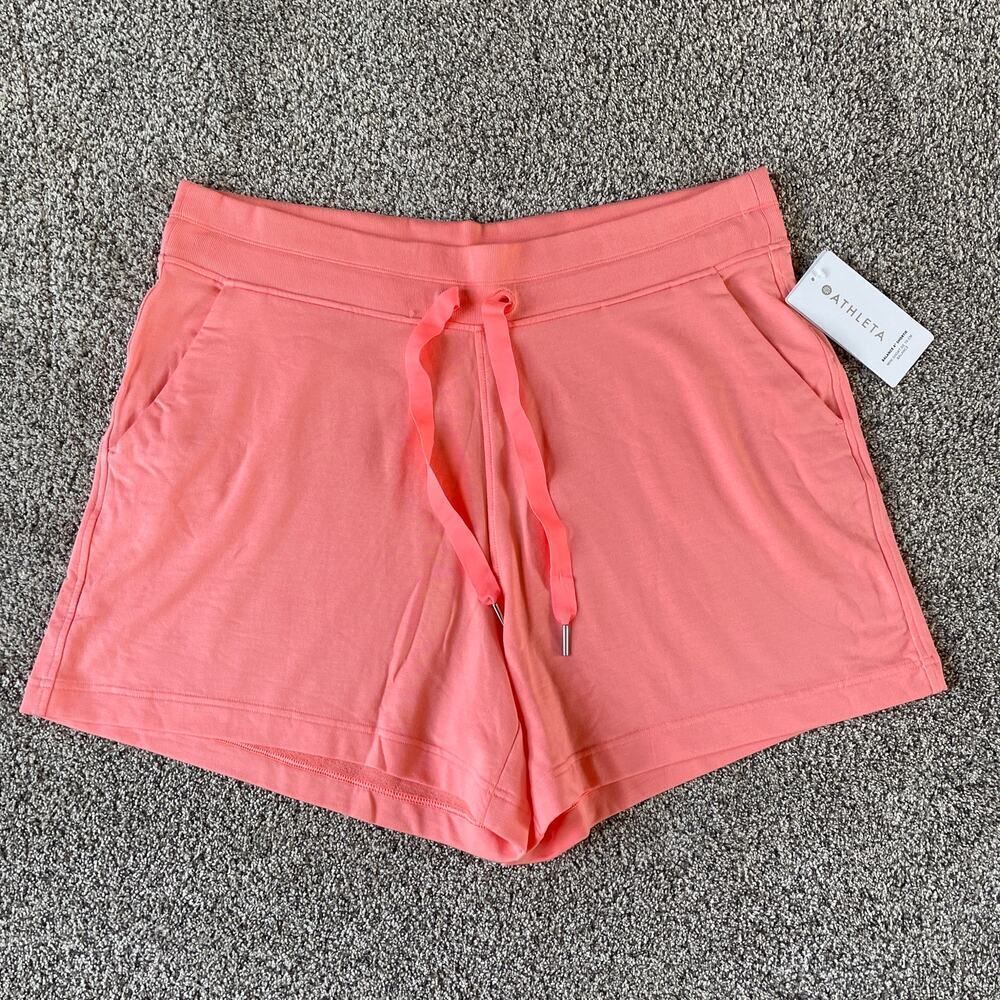 NWT Athleta Balance 4” Shortie Shorts Bright Pink - Plus Size: 2X